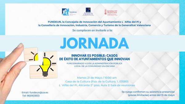 L’Alfàs va a celebrar una Jornada de FUNDEUN para impulsar la innovación en la Administración Pública