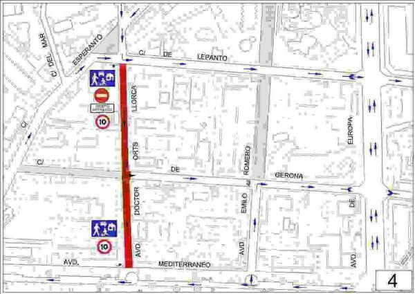 Benidorm peatonaliza la parte baja de la calle Doctor Orts Llorca. 