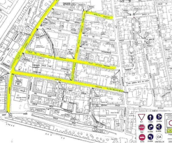 Movilidad recuerda que la calle Maravall invierte ma&ntilde;ana su sentido de circulaci&oacute;n