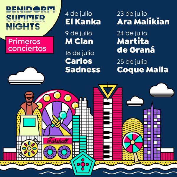 Benidorm Summer Nights reactiva la actividad musical y de ocio con aforos limitados y garant&iacute;a de distancias de seguridad. 