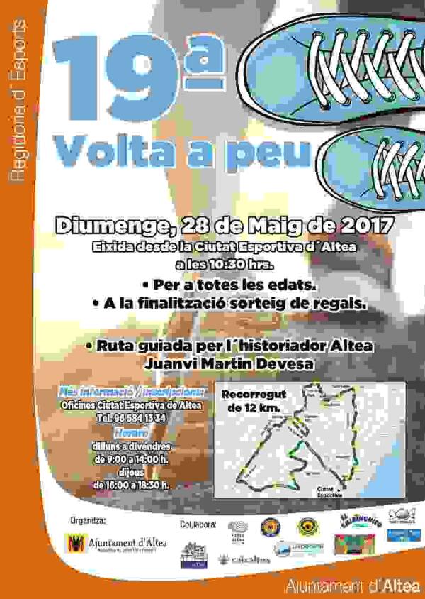 Concejal&iacute;a de Deportes de Altea presenta la 19&ordf; edici&oacute;n de la Volta a Peu 