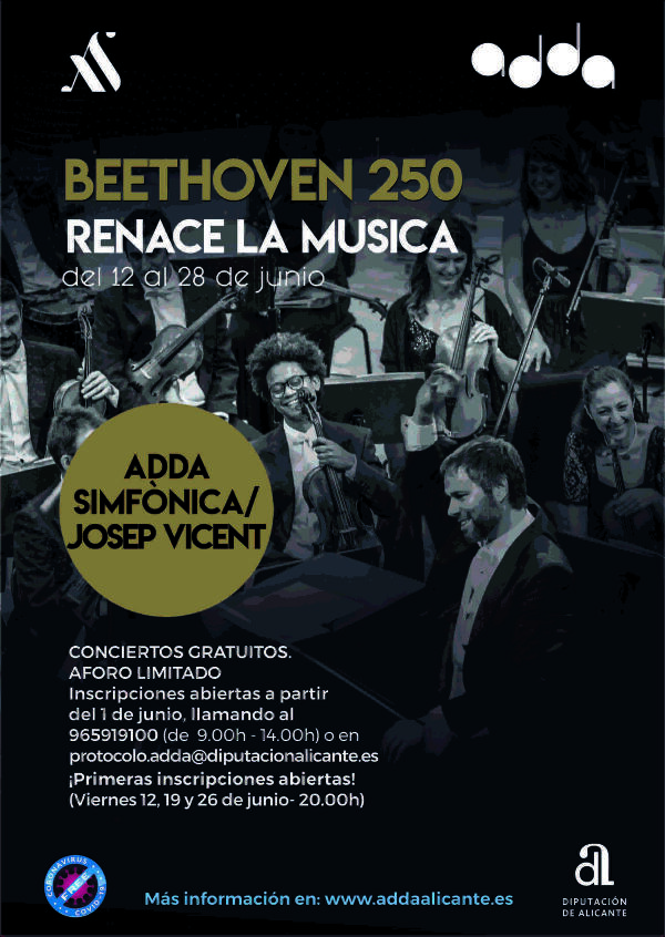 ADDA&bull;Simf&ograve;nica regresa a los escenarios con el ciclo de conciertos gratuitos &lsquo;Renace la m&uacute;sica&rsquo;. 