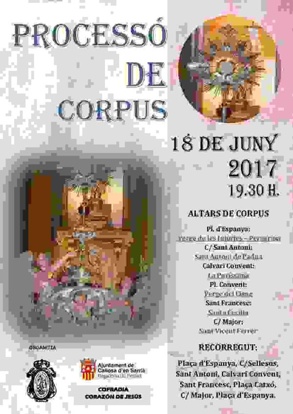 Callosa &middot; La procesi&oacute;n del Corpus desfilar&aacute; este domingo con nuevos elementos culturales y cambios en el recorrido 