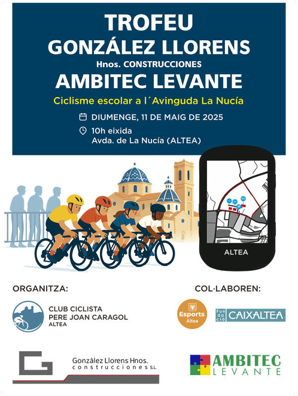 Vuelve a Altea el ciclismo escolar con el Trofeo González Llorens