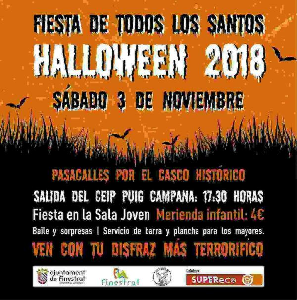 Halloween llega este s&aacute;bado a Finestrat con un pasacalles por el casco hist&oacute;rico y una fiesta de disfraces 