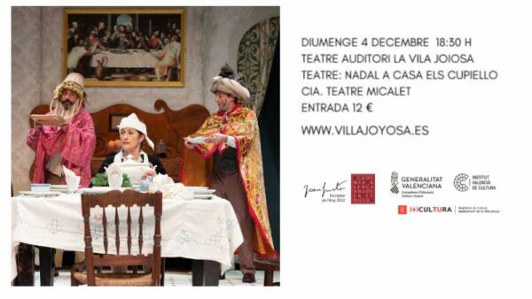 Cultura acerca este domingo el teatro 'Navidad en casa de los Cupiello' al Teatre Auditori de la Vila Joiosa 