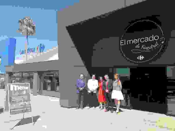 El alcalde y la concejala de comercio inauguraron hoy &ldquo;el mercado de finestrat&rdquo; en carrefour 