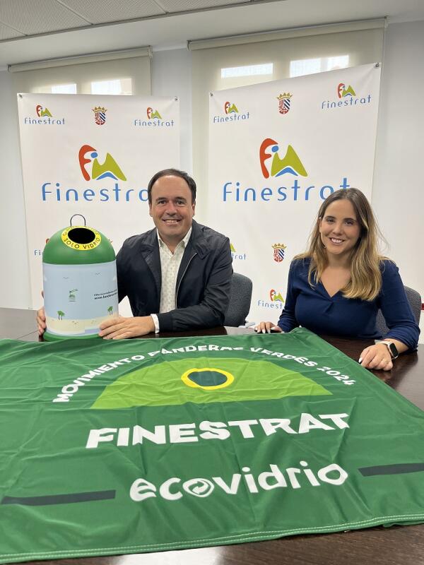 FINESTRAT REVALIDA LA BANDERA VERDE DE ECOVIDRIO POR TERCER AÑO CONSECUTIVO