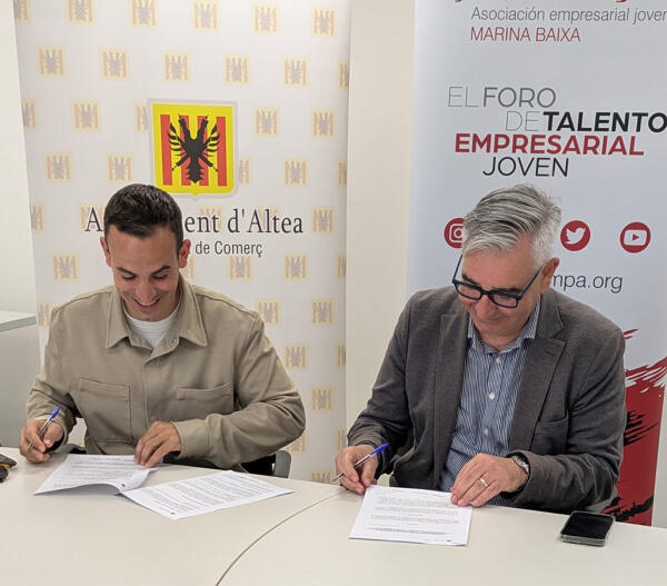 Comercio y Jovempa firman un convenio de colaboración para la realización de actividades 