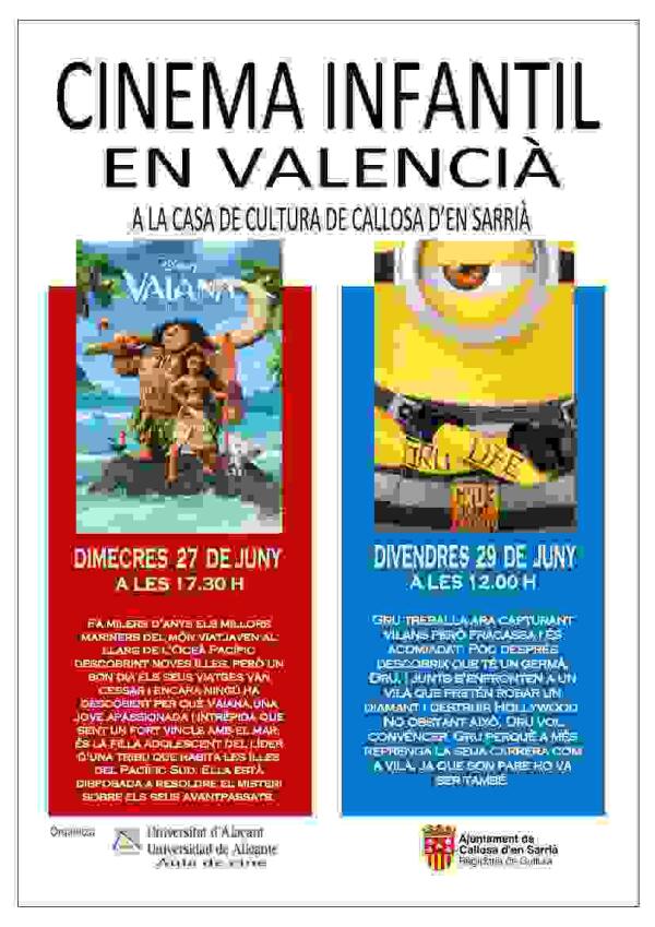  Callosa &middot; La Casa de Cultura acoge un ciclo de Cine Infantil en Valenciano