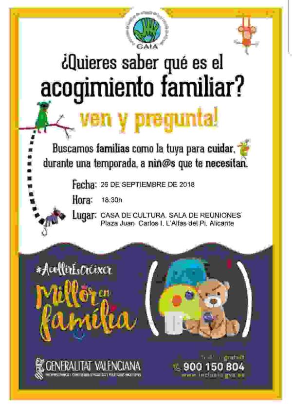 Alfaz &middot; La Casa de Cultura acoge una charla sobre el acogimiento familiar de menores