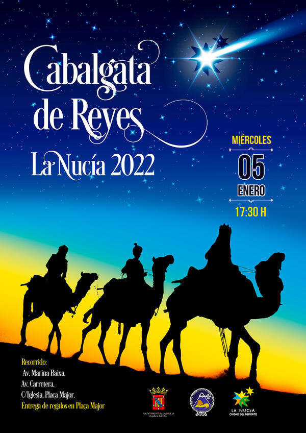 Sus Majestades los Reyes Magos de Oriente llegan mañana a La Nucía