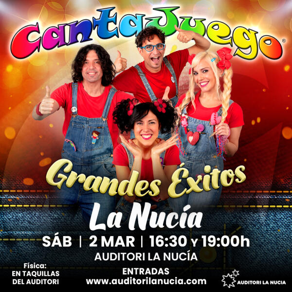 Cantajuego ofrecerá sus “Grandes Éxitos” en l’Auditori este sábado