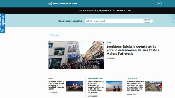 El Ayuntamiento de Benidorm estrena una nueva web municipal m&aacute;s r&aacute;pida, accesible y f&aacute;cil de utilizar 