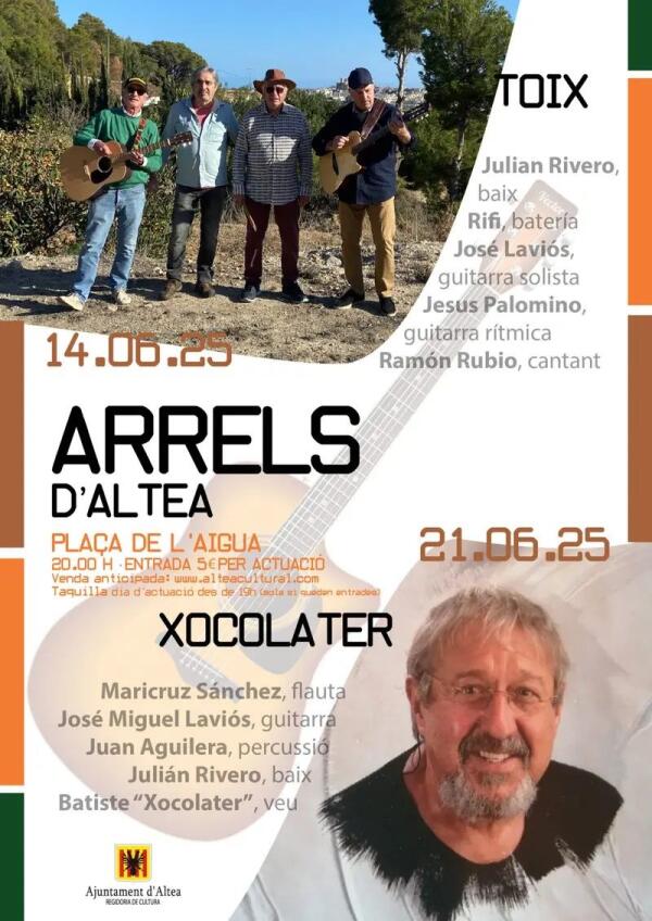 Cultura presenta el nuevo ciclo de música “Arrels d’Altea”.