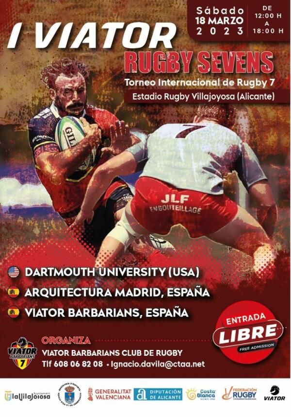 La Vila Joiosa acoge este sábado 18 de marzo el primer Rugby Sevens de 2023 