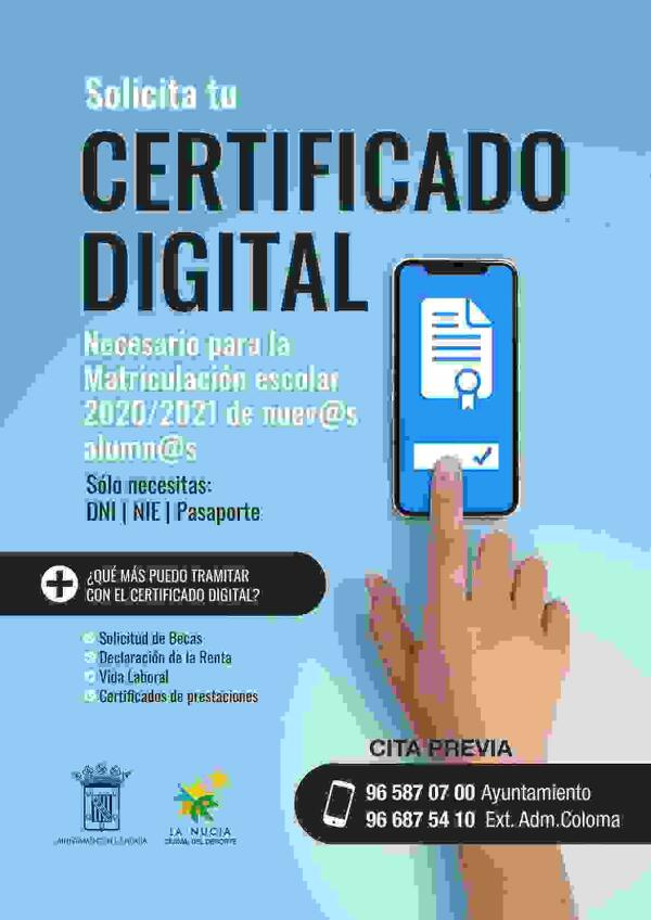 La &ldquo;firma digital&rdquo; ser&aacute; necesaria para la matriculaci&oacute;n  de &ldquo;nuev@s alumn@s&rdquo;.
