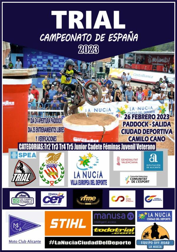 El Campeonato de España de Trial arranca en La Nucía este domingo