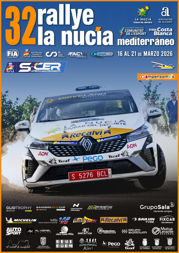 El 32&ordm; Rallye La Nuc&iacute;a tendr&aacute; 10 tramos y 124 kil&oacute;metros cronometrados 