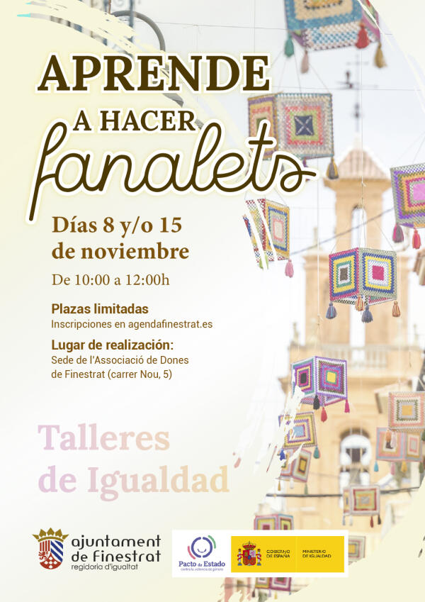 Últimas plazas del taller “Aprende a hacer fanalets”