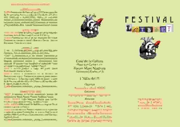 Poes&iacute;a bajo el agua en el primer festival Letrart de l&rsquo;Alf&agrave;s del Pi 