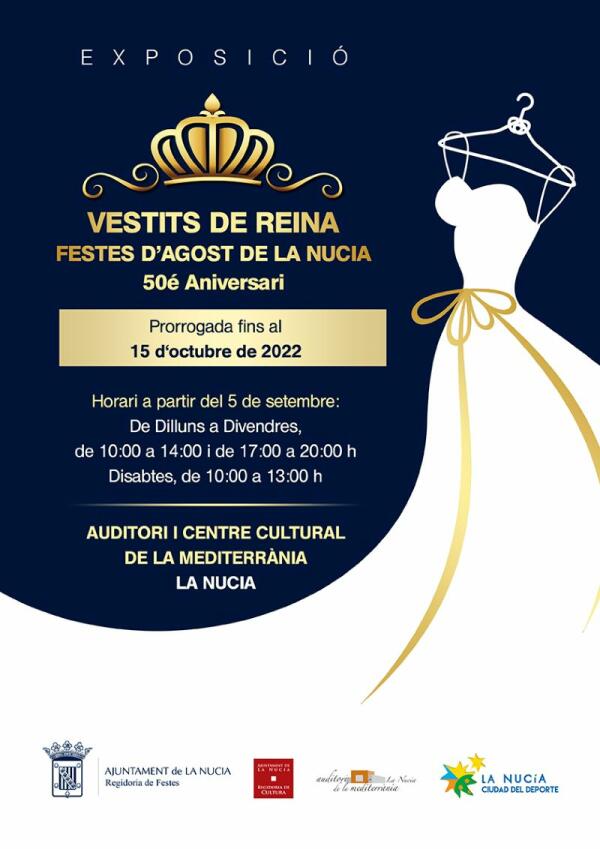 “L’Exposició de Vestits de Reina” continuará hasta el 15 de octubre 