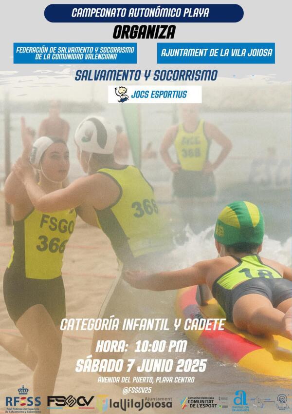 Más de 200 deportistas competirán este fin de semana en los campeonatos autonómicos de salvamento y socorrismo que se celebran en Villajoyosa