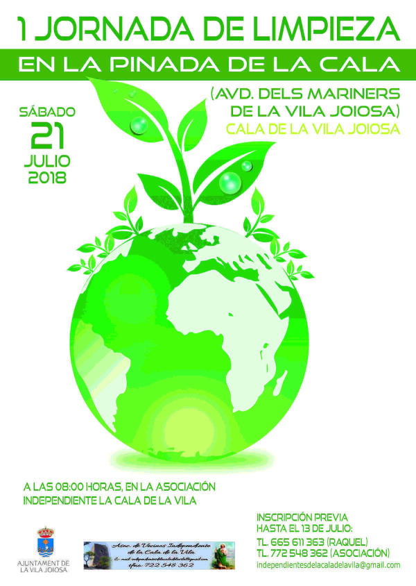 La Concejal&iacute;a de Medio Ambiente organiza una limpieza en la pinada de la Cala de la Vila