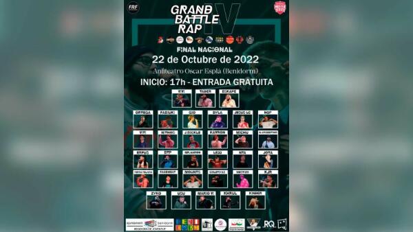 El auditorio Óscar Esplá acoge el sábado 22 la IV Grand Battle Rap con 32 participantes