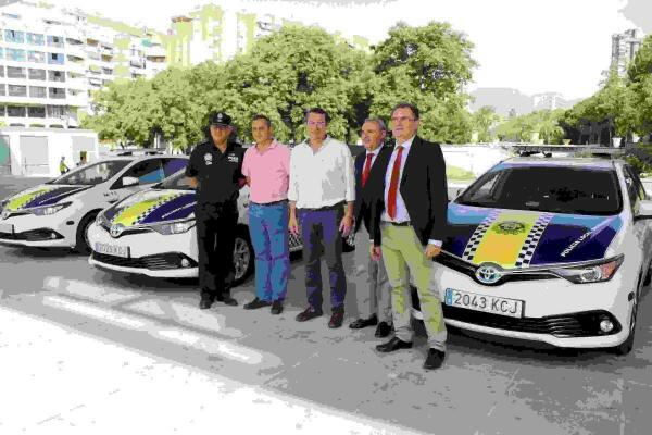 Benidorm aumenta y renueva el parque m&oacute;vil de la Polic&iacute;a Local con tres veh&iacute;culos h&iacute;bridos