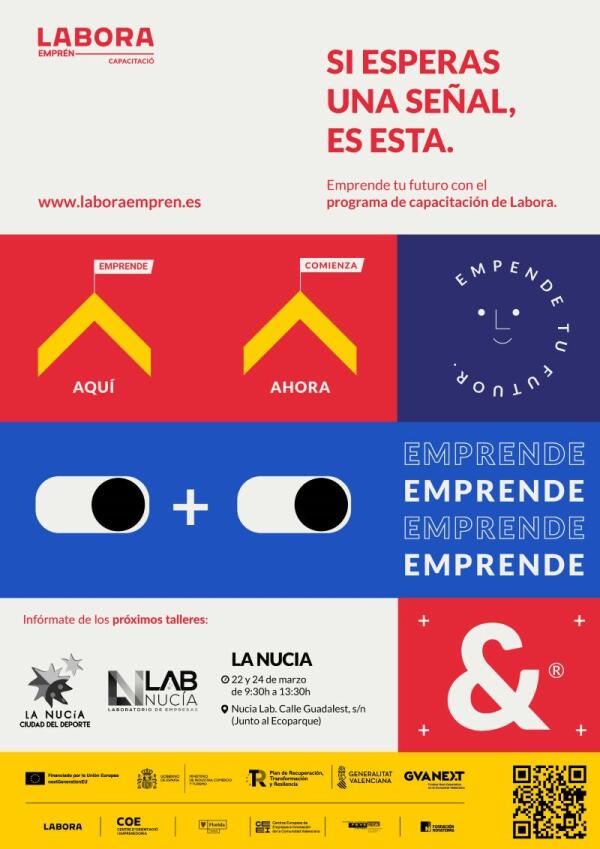 Los futuros emprendedores se formarán en el II Labora Emprén