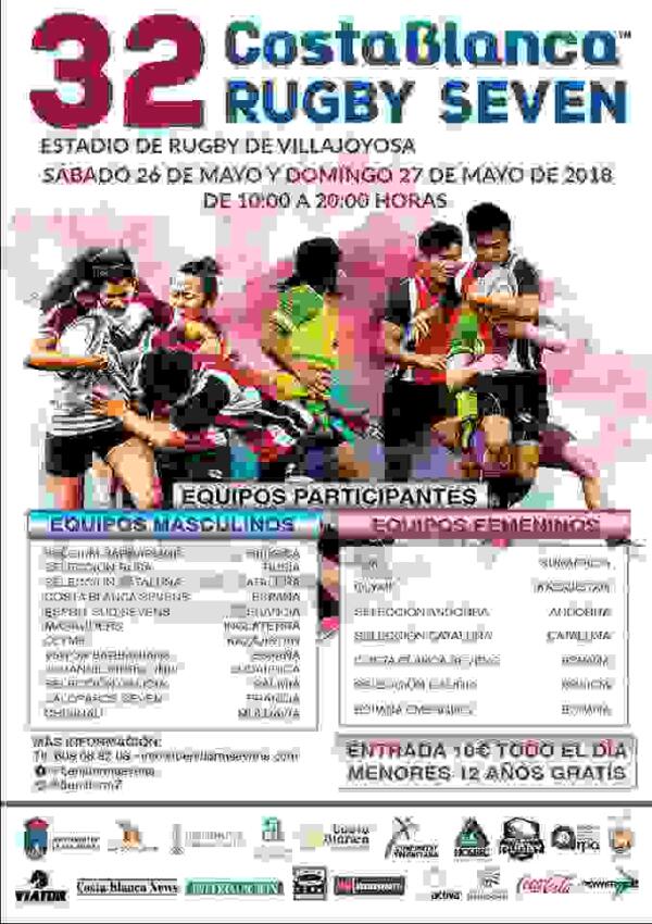 El campo del Pantano acoge el XXXII Seven Internacional de Rugby Villajoyosa, Costa Blanca Sevens 