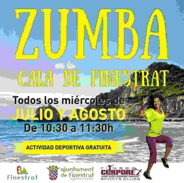 Todos los mi&eacute;rcoles habr&aacute; sesiones gratuitas de zumba en la Cala de Finestrat 