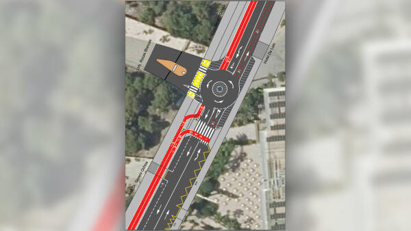 Benidorm crea una nueva rotonda en Severo Ochoa para mejorar la seguridad vial y la fluidez del tráfico