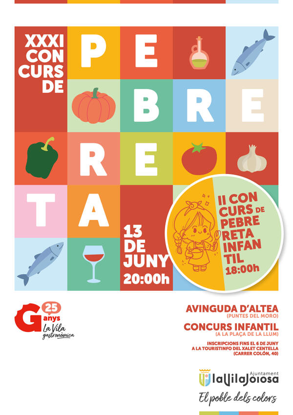 El Concurso de Pebrereta se celebrará en les Puntes del Moro el próximo 13 de junio