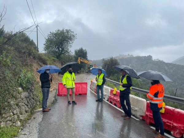 La Diputación activa de forma urgente una partida de 300.000 euros para la reparación de caminos afectados por las últimas lluvias