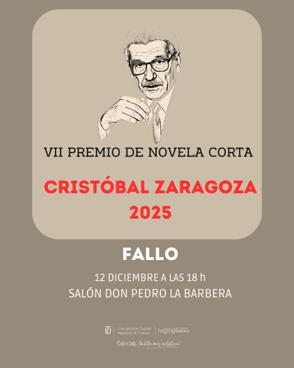 &ldquo;El principio de Ch&eacute;jov&rdquo;, de Joaqu&iacute;n Correa Barco, gana el premio de novela corta Crist&oacute;bal Zaragoza de Villajoyosa