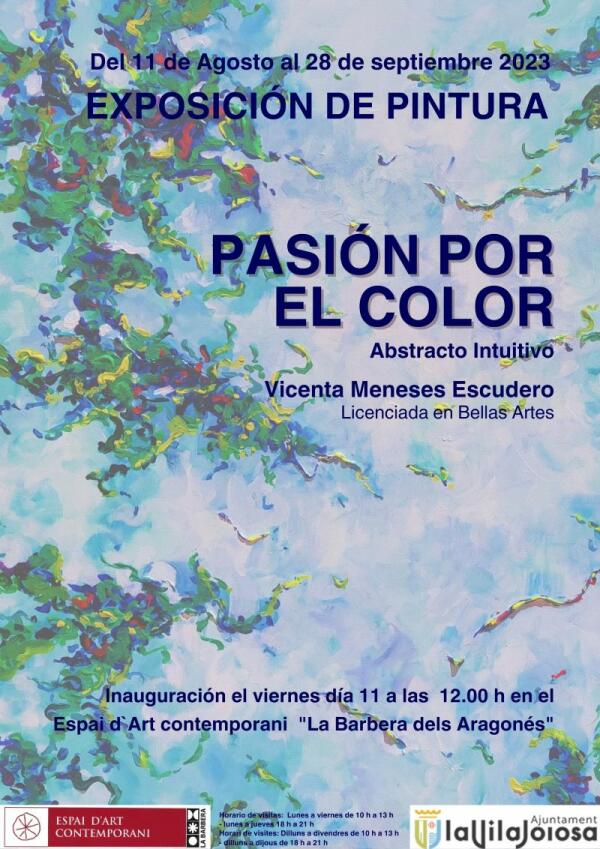 “Pasión por el color” es la nueva muestra de pintura que se expone en el Espai d’Art Contemporani de la Barbera