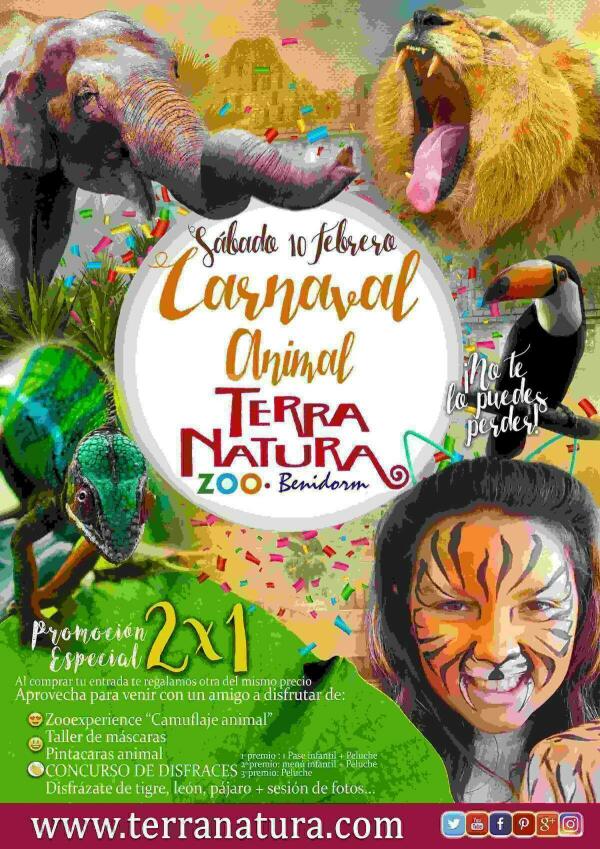 Terra Natura Benidorm crea un programa de actividades de Carnaval basado en el mimetismo de sus animales