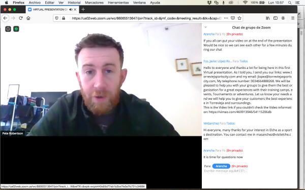 La Nucía participó en el famtrip virtual de “Costa Blanca Sports”