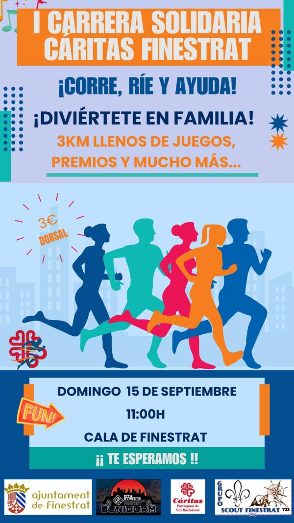 1ª Carrera Divertida Solidaria de Cáritas Cala Finestrat