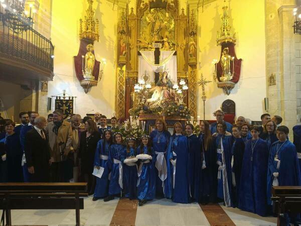 La lluvia impide que la imagen de Nuestra Señora de la Caridad recorra las calles del centro histórico de Villajoyosa 