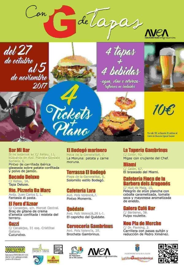 La Vila Joiosa presenta la IX Edici&oacute;n de &ldquo;Con G de Tapas&rdquo; y la nueva WEB-APP de AVEA
