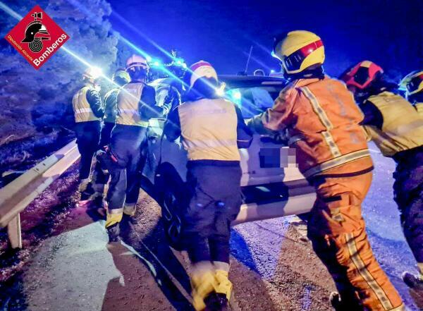 Grave accidente de tráfico en la Autopista Ap-7 al paso por Altea