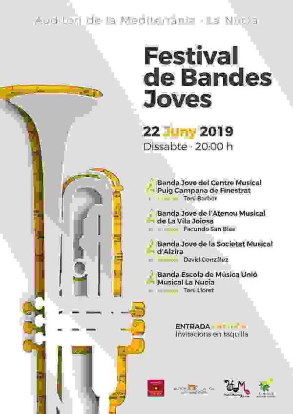 Mañana “Festival de Bandes Joves” en l’Auditori de La Nucía 