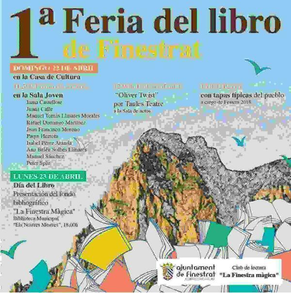 Finestrat &middot; El Ayuntamiento y el Club de Lectura &ldquo;La Finestra M&agrave;gica&rdquo; preparan un programa de actos con motivo del &ldquo;D&iacute;a del Libro&rdquo;