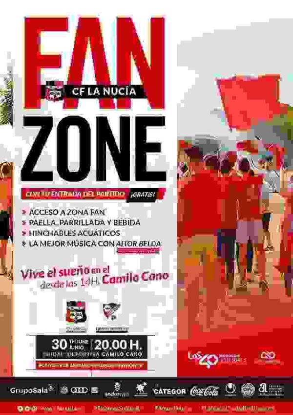 “Fiesta” en la “Fan Zone del CF La Nucía” antes del partido ante el Linares