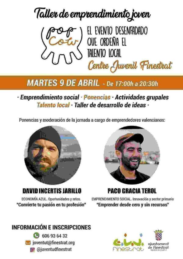 Finestrat // Un taller de emprendimiento joven, una gamer weekends y una charla de sexualidad las propuestas juveniles de esta semana