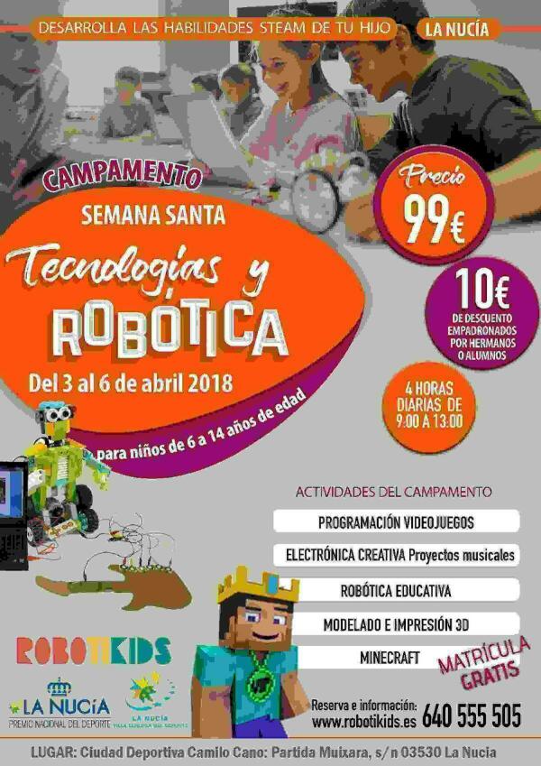 La Nuc&iacute;a &middot; &Uacute;ltimas plazas para el &ldquo;Campamento de Rob&oacute;tica de Pascua&rdquo;