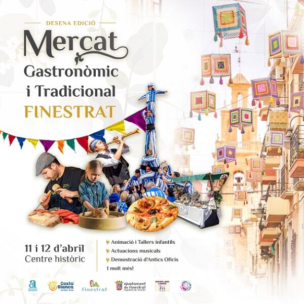 Finestrat celebra la 10&ordf; edici&oacute;n de su Mercat Gastron&ograve;mic i Tradicional el fin de semana del 11 y 12 de abril